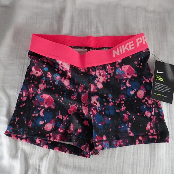 Nike Pants - Nike Pro Pink/Black Shorts S - NWT